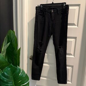 Flying Monkey Black Distressed Skinny Jeans